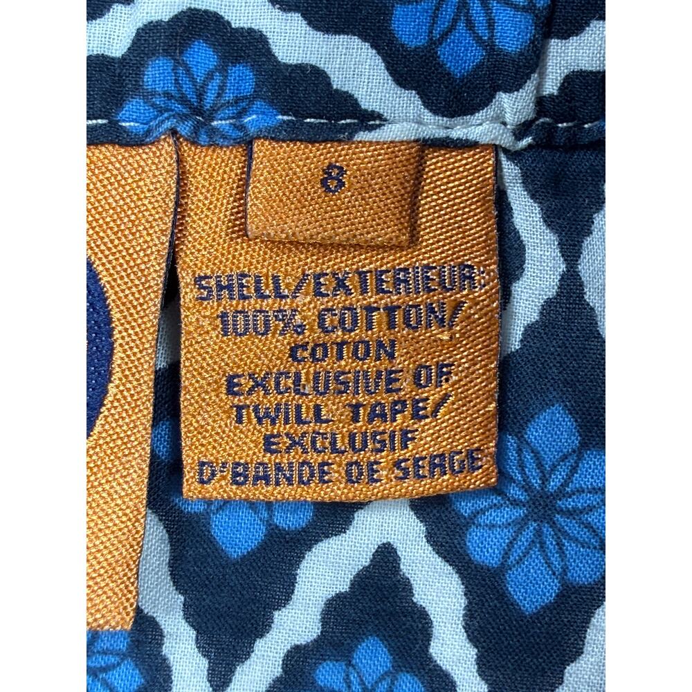 Tory Burch 100% Cotton Long Sleeve Sz 8 Tunic dress Cover Up Lightweight - Picture 5 of 13
